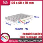 HEATSINK ALUMINIUM 100X60X10MM HEAT SINK COOLING SIRIP PENDINGIN LED - Image 3
