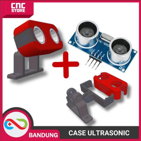 HC-SR04 SR04 ULTRASONIC DISTANCE MEASURING WITH BRACKET RED