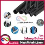 HEATSHRINK 1.5MM HEAT SHRINK SELANG SELONGSONG BAKAR PER 1 METER - Image 2