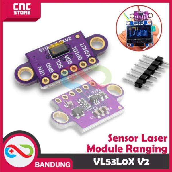 VL53L0X V2 LASER RANGING MODULE TOF TIME OF FLIGHT AIRCRAFT SENSOR JARAK LASER