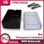 BOX TRANSPARAN BOX TOSO 36 LED 7,5X5X4CM KOTAK ELEKTRONIK BOX ELECTRONIC RANGKAIAN - Image 5