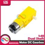 MOTOR DC GEARBOX 1/48 DUAL SHAFT FOR SMART CHASSIS 4WD 2WD - Gambar 3