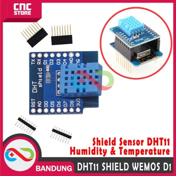 SHIELD DHT11 FOR WEMOS D1 MINI PRO SENSOR SUHU & KELEMBABAN HUMIDITY