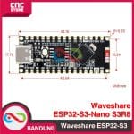 WAVESHARE ESP32-S3-NANO BOARD ESP32-S3R8 COMPATIBLE ARDUINO NANO ESP32 - Image 3