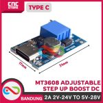 STEP UP MODULE BOOST DC DC TYPE C MT3608 ADJUSTABLE  2A 2V-24V TO 5V-28V - Image 4