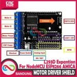 L293 L293D MOTOR DRIVER SHIELD FOR NODEMCU DOIT WIFI ESP8266 BOARD - Image 2