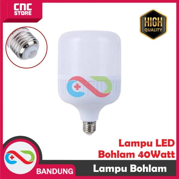 LAMPU BOHLAM LED JUMBO TERMURAH 40W AWET SUPER TERANG