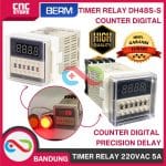 Timer DH48S-S Relay Twin Counter Digital Precision Delay Time PD37 - 220VAC