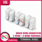 Quick Connect 2 Wire 3 Wire Spring Terminal – Konektor Sambungan Kabel Cepat & Aman - Gambar 2