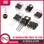 IC Regulator Tegangan 78XX 5V 9V 12V TO-220 – 7805 7809 7812 Voltage Regulator