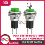 Push Button DS-134 10mm Non Locking / Self Reset / Momentary– Tombol Reset Warna Merah & Hijau untuk Proyek Elektronika dan Arduino - Gambar 3