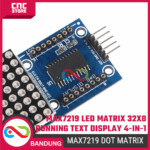 MAX7219 LED Dot Matrix Module 8x8 4-in-1 (32x8) – Running Text Display Merah / Hijau / Biru - Gambar 4