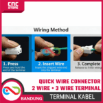 Quick Connect 2 Wire 3 Wire Spring Terminal – Konektor Sambungan Kabel Cepat & Aman - Gambar 5