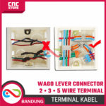 WAGO Lever Connector 2 Wire 3 Wire 5 Wire – Terminal Block Konektor Kabel Tanpa Solder - Gambar 5