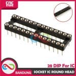SOCKET SOKET IC DIP28-DIP-28 28P ROUND HEAD NARROW