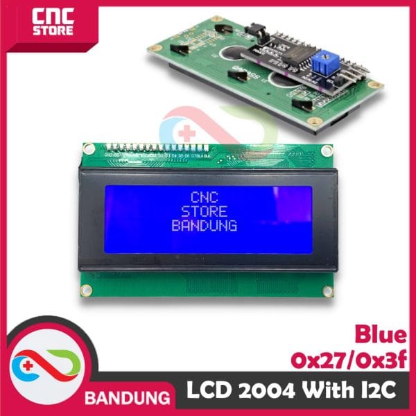 LCD CHARACTER 20X4 2004 5V BLUE BACKLIGHT MODULE + I2C MODULE