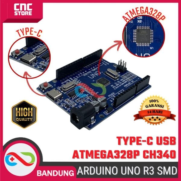 ARDUINO UNO R3 ATMEGA328P SMD CH340 ATMEGA328P TYPE-C