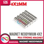 STRONG MAGNET NEODYMIUM 4X2MM SILINDER DIAMETER 4 TEBAL 2 MM N52 KUAT - Image 3