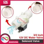SELENOID VALVE KRAN AIR ELECTRIK DC 12V 3/4 INCH 3/4 IN MESIN CUCI