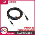 5M KABEL SAMBUNGAN POWER DC 5.5x2.1 EXTANSION CABLE PERPANJANGAN LED - Image 4