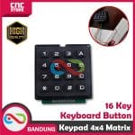 KEYPAD 4x4 KEYBOARD MATRIX 4X4 PLASTIK KARET TIMBUL HITAM