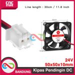 Kipas Pendingin DC Fan 5010 5V 12V 24V 50x50x10 Brushless Mini -  24Volt - Image 3