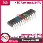 PAKET BUNDLING IC ATMEGA328P WITH SOCKET IC DIP-28 ROUND HEAD - Image 3
