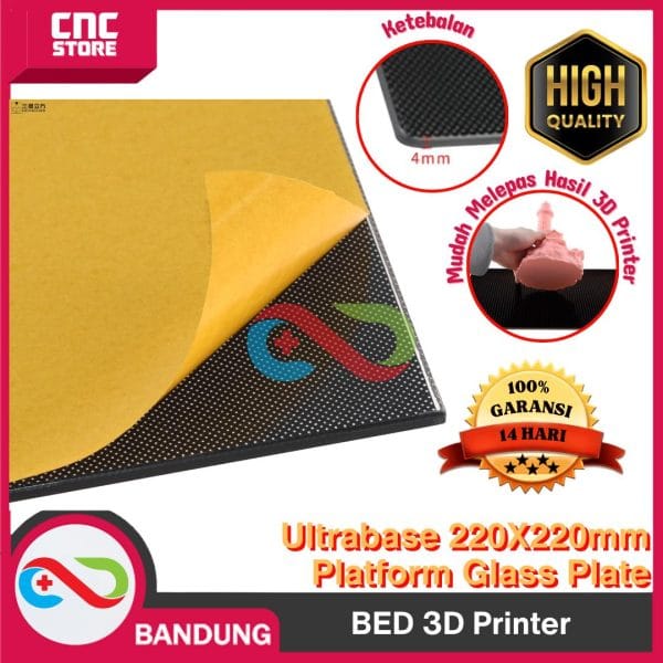 ULTRABASE 220X220MM KACA HOT BED 3D PRINTER PLATFORM GLASS PLATE