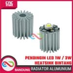 RADIATOR ALUMINIUM TINGGI 20MM PENDINGIN LED 1W / 3W TAMBAHAN UNTUK HEATSINK BENTUK BINTANG 20MM - Image 5