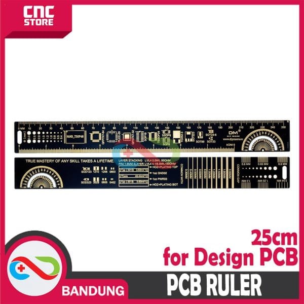 PCB RULER 25 CM PENGGARIS PCB UNTUK REFERENSI DESAIN PCB