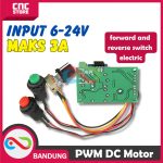 PWM DC motor speed regulator 6V12V24V forward and reverse - Image 3