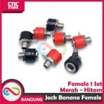 JACK BANANA FEMALE 1 SET BLACK RED SEPASANG HITAM MERAH - Image 2