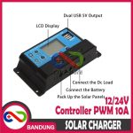 SOLAR CHARGE CONTROLLER 10A CELL PWM PENGISI DAYA SURYA KW1210 - Image 3