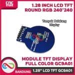 MODUL TFT DISPLAY 1.28 INCH LCD ROUND RGB 240*240 GC9A01 FULL COLOR - Image 2