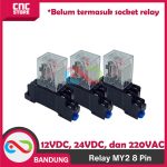 RELAY 8 PIN MY2 - RELAY MY2 12V 24V 220V RELAY MY2N 8 PIN MY-2 MY-2N RELAY 8PIN -12VDC - Image 2