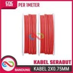 KABEL SERABUT MERAH HITAM 2*0.75MM 300V PER 1 METER - Image 5