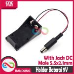HOLDER BATERAI 9V WITH JACK DC MALE 5.5 X 2.1MM - Image 5