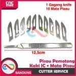 PISAU PEMOTONG KAKI IC DESOLDERING GAGANG + 10 MATA PISAU CUTTER SERVICE