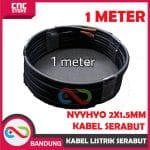 KABEL LISTRIK SERABUT TEBAL 2X1.5 MM NYYHYO KABEL SERABUT-PUTIH PERMETER - Image 3