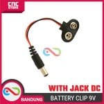 9V BATTERY BATERAI CLIP ADAPTER WITH DC JACK ARDUINO UNO MEGA - Image 5