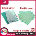 PCB DOT MATRIX THRU HOLE DOUBLE LAYER 8X12CM 8*12CM