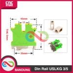 TERMINAL BLOCK GROUND BLOK KABEL USLKG 3 5 TAB MODEL WEIDMULLER PHOENIX CONTACT -USLKG 5 - Image 5
