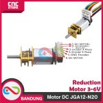 MOTOR DC JGA12 N20 DC 3-6V HIGH TORQUE MICRO DC GEARBOX JGA12-N20 -71 RPM - Image 5