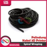 KABEL SPIRAL WRAPING PELINDUNG KABEL 8MM 3D PRINTER CNC PER 1 METER BLACK - Image 2