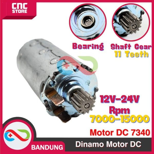 Dinamo Motor DC 7340 DC 12 - 24V High RPM High Quality