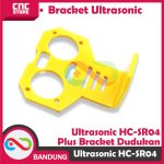 HC-SR04 SR04 ULTRASONIC DISTANCE MEASURING TRANSDUCER SENSOR WITH BRACKET YELLOW - Image 2