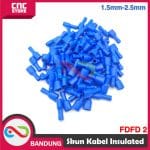 SKUN KABEL FULLY VINYL FEMALE INSULATED FDFD 2 Kabel 1.5mm-2.5mm - BIRU pasangan dengan MDD 2 - Image 2