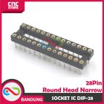SOCKET SOKET IC DIP28-DIP-28 28P ROUND HEAD NARROW - Image 4