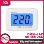 VOLTMETER DIGITAL AC 80-300V DM55-1 VOLTASE STOP KONTAK RUMAH TEGANGAN PLN