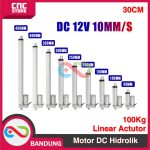 LINEAR ACTUATOR MOTOR DC 12V-24V HIDROLIK HYDRAULIC 300MM 1000N 100KG 30CM - Image 3